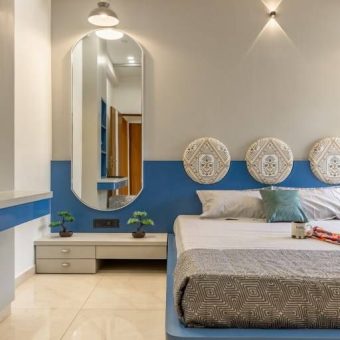 Striking, Inviting and Vibrant Interiors make for this Ethnic Indian Home in Vadodara _ De’Caves by Chitte Architects - The Architects Diary